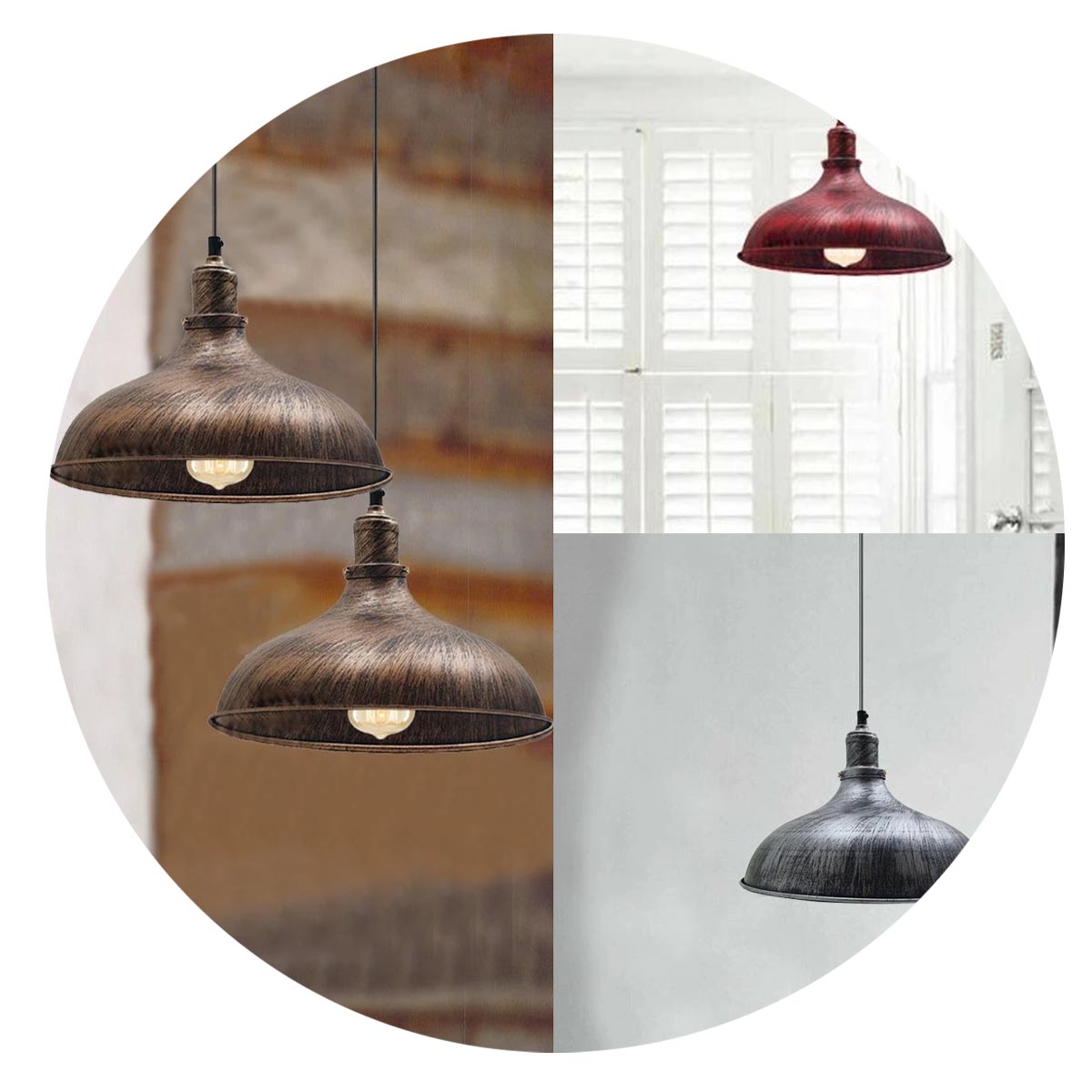 Industrial Retro Ceiling Pendant Light~1475-4