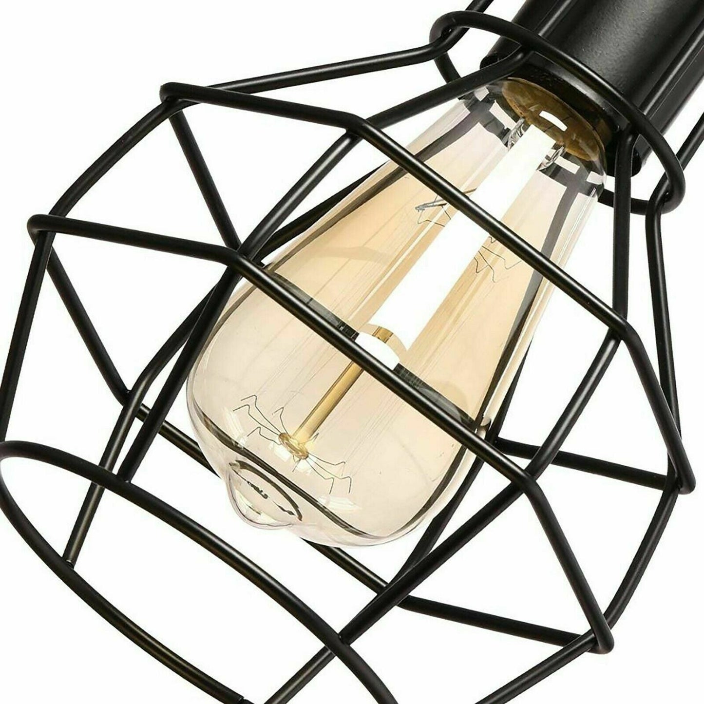 Retro Loft 3 Head Ceiling Light Shade Pendant Lamp With Bulbs~2563-8