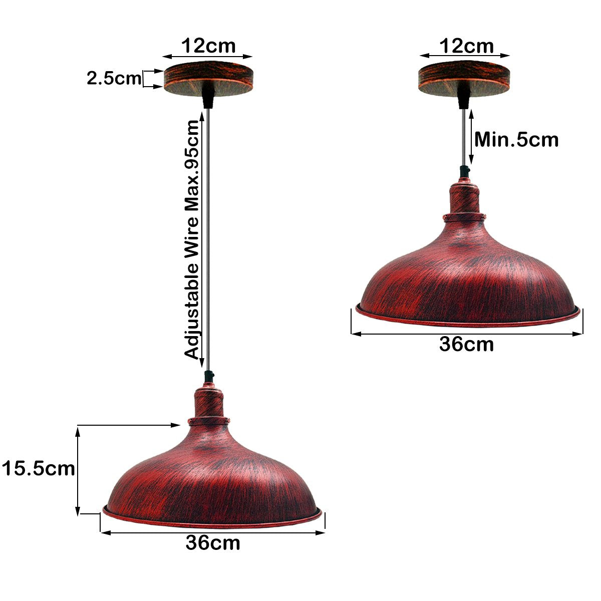 Industrial Retro Ceiling Pendant Light~1475-16