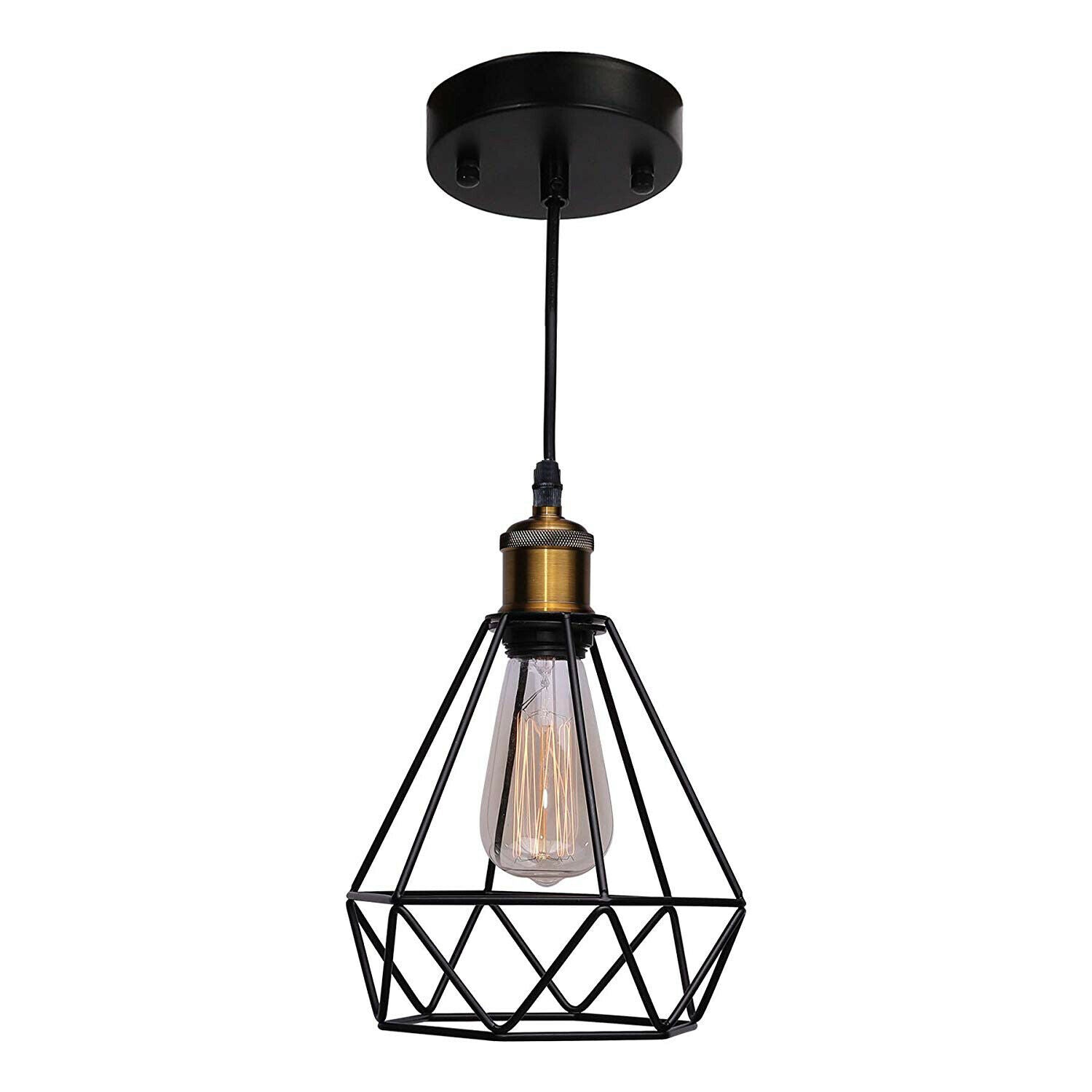 Style Ceiling Light FittingsCage Pendant Shade~4152-0