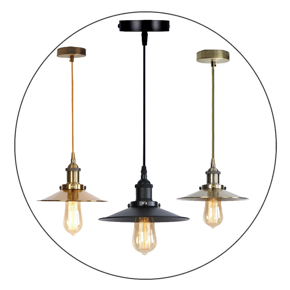 Vintage Industrial Metal Ceiling Pendant Light Shade Modern Hanging Retro Light~2166-10