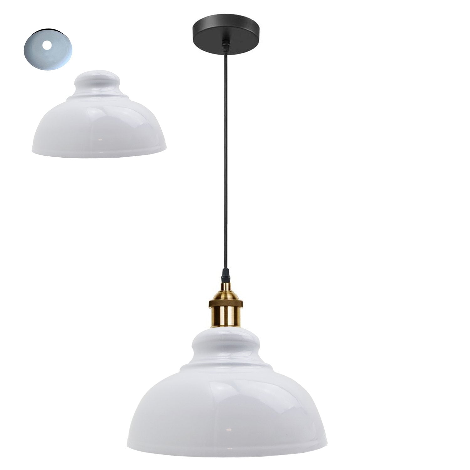 Retro Pendant Light Shade Vintage Industrial Ceiling Lighting LED Restaurant Loft With Free Bulb~2101-11