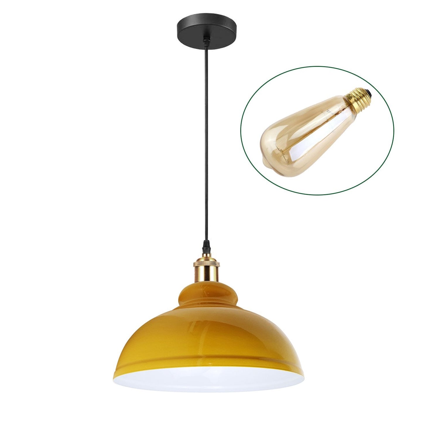 Retro Pendant Light Shade Vintage Industrial Ceiling Lighting LED Restaurant Loft With Free Bulb~2101-6