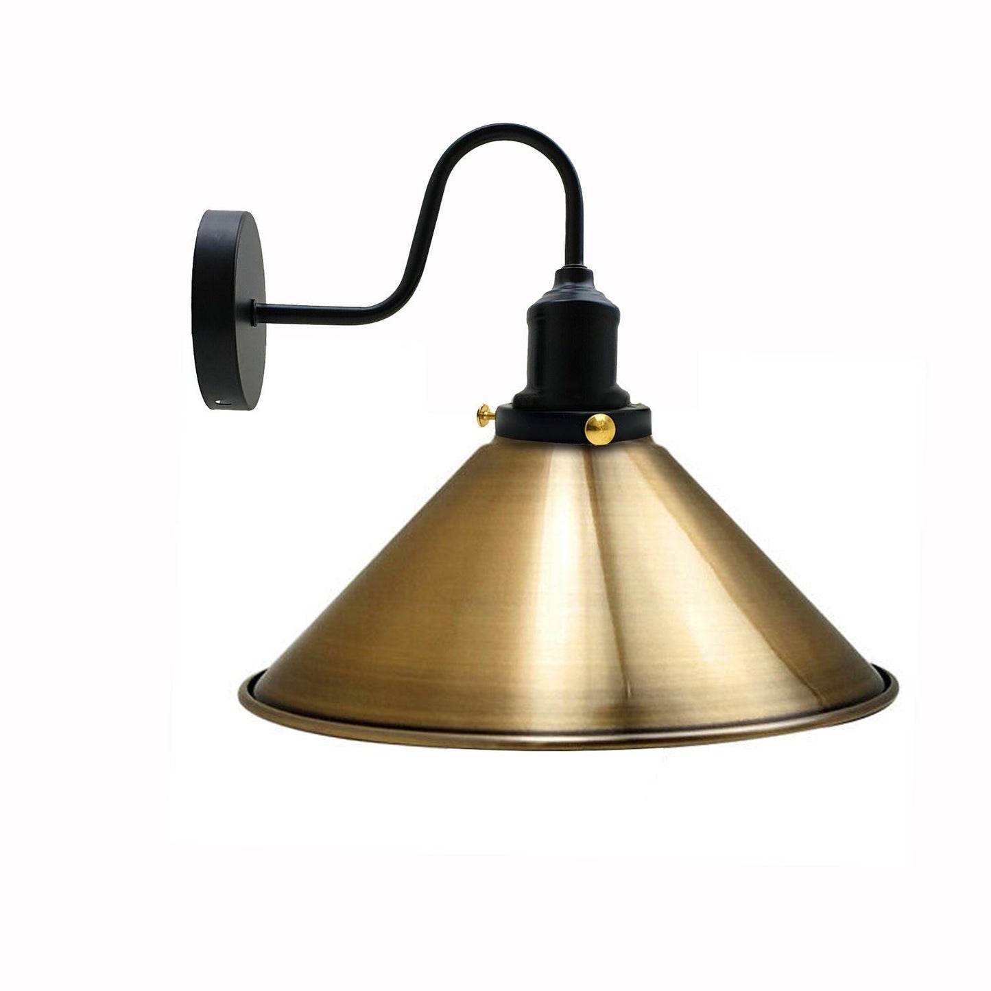 Vintage Industrial Metal Cone Shade Lighting Indoor Wall Sconce Light Fittings~3389-5