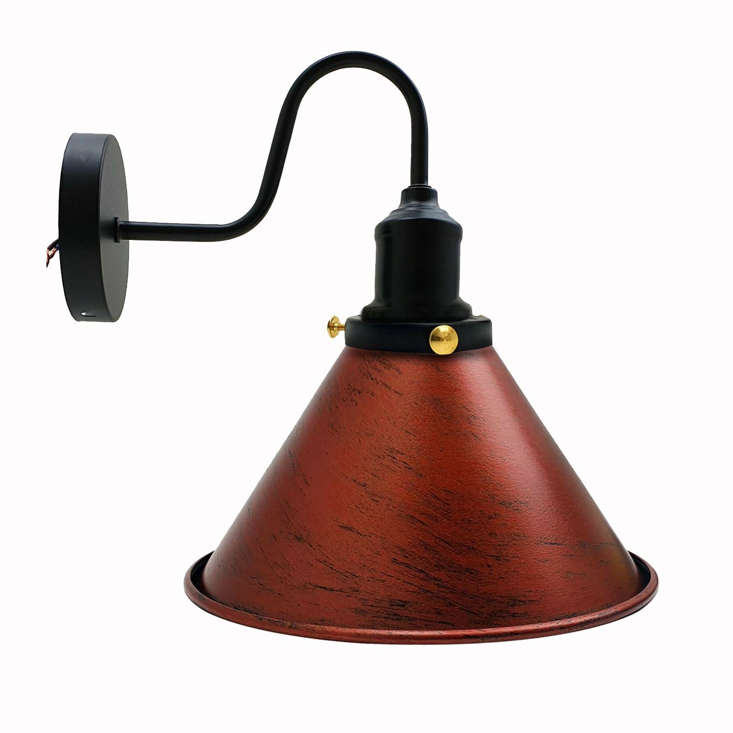 Industrial Metal Wall Light Fitting Vintage Cone shape Wall Sconce~3388-5