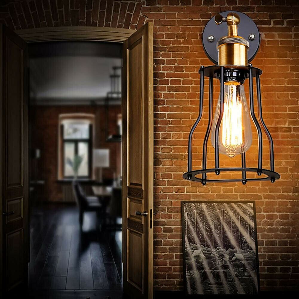 Morden Industrial Black Mug shape Wall Light Fitting Adjustable Indoor Wall Sconce For Bar, Cafe, Restaurant, Bedroom, Dining Room, Hallway~1172-5