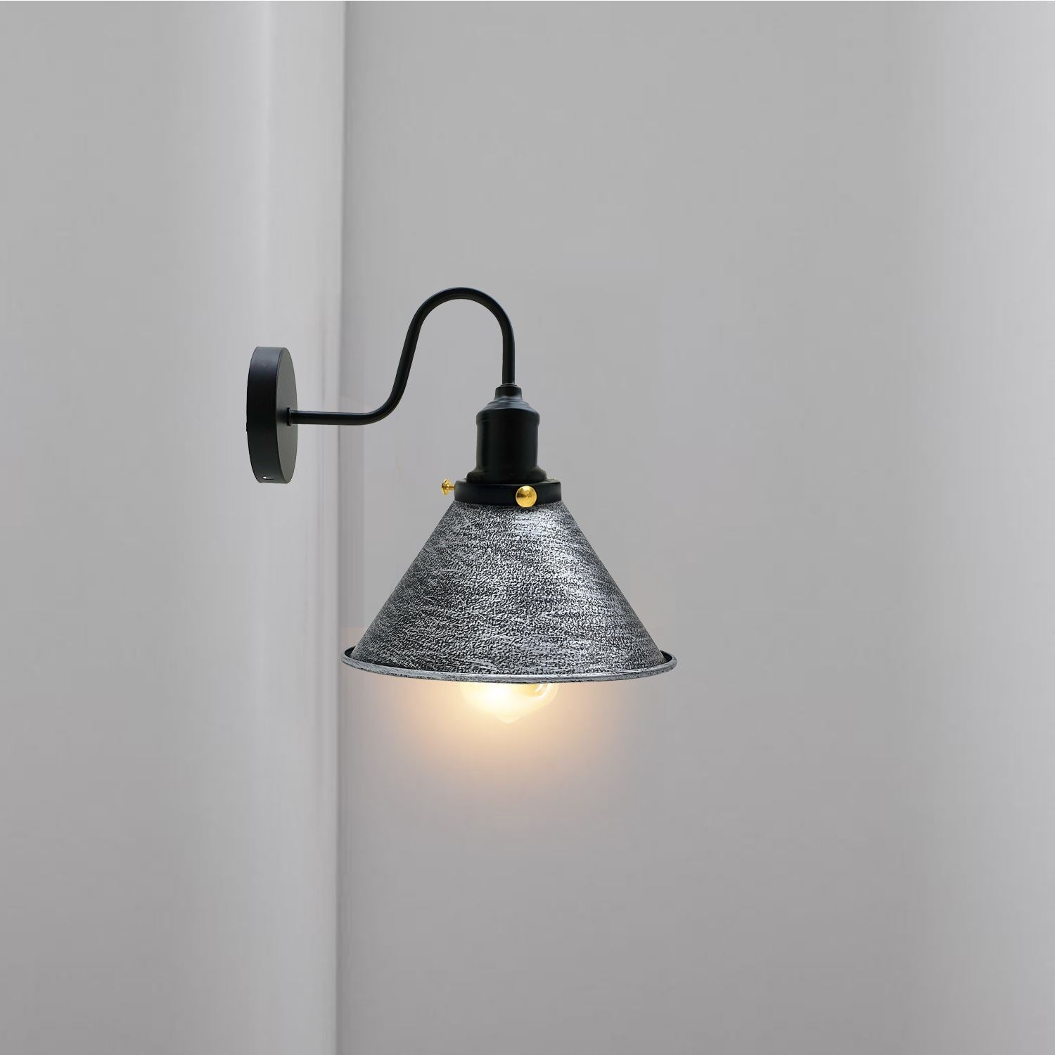 Industrial Metal Wall Light Fitting Vintage Cone shape Wall Sconce~3388-16