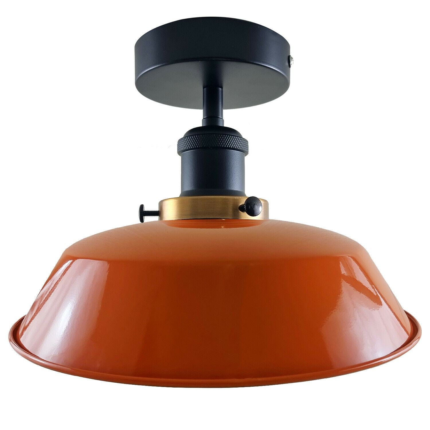 Modern Industrial Ceiling Light Fitting Flush Mount Light Metal Shade~1228-18