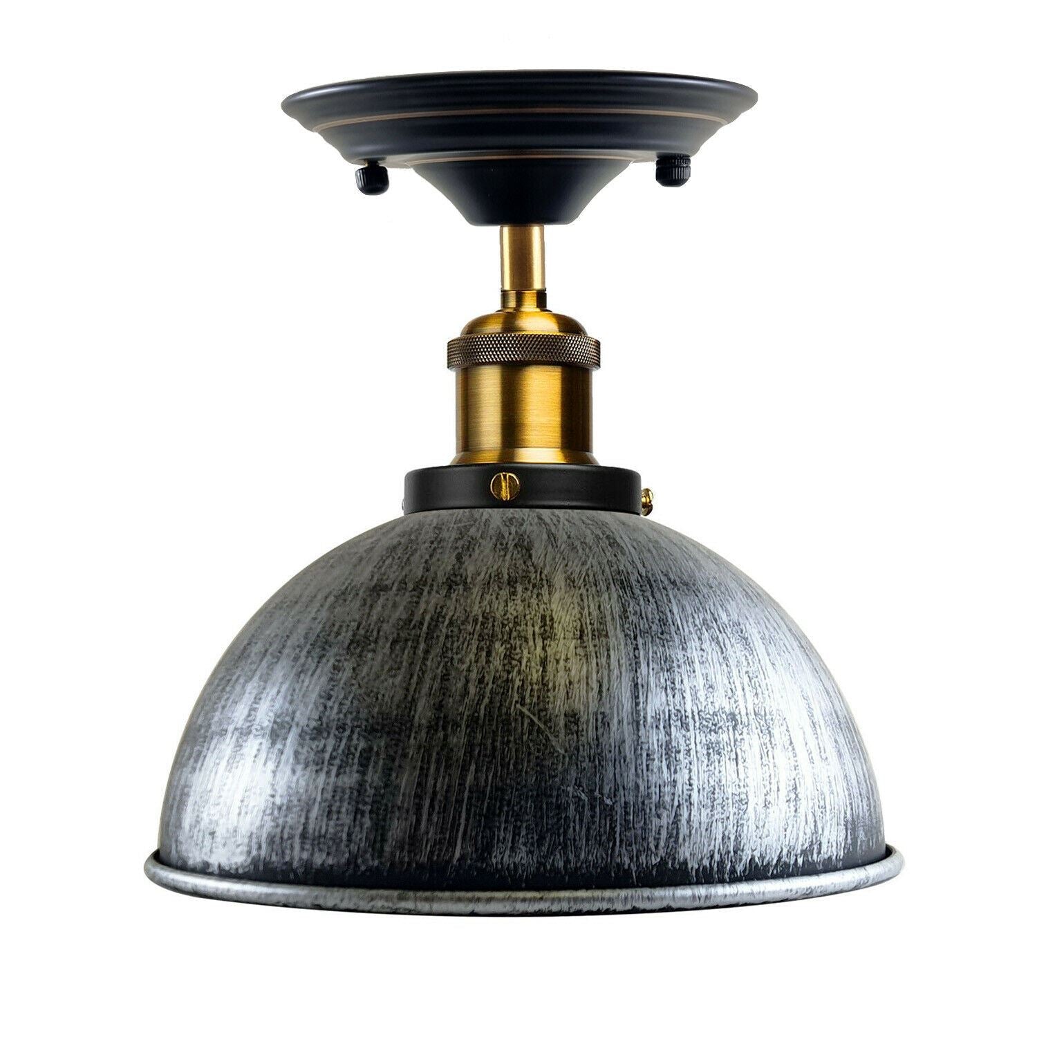 Vintage Pendant Ceiling Lights Industrial Flush Mount Dome Lamp Shade~1234-1