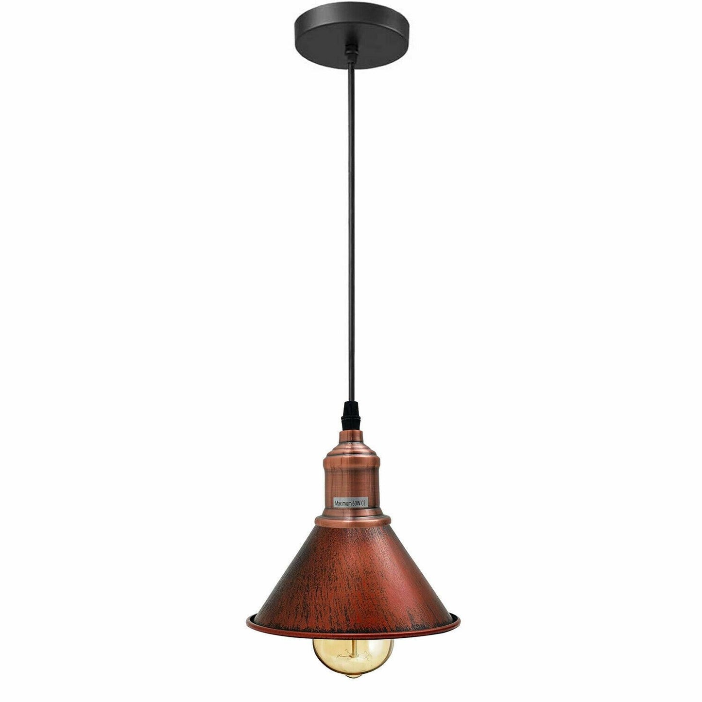 Modern Vintage Ceiling Pendant Light Cone Shade Shape Hanging Light For Hotels, Any Room, Dining Room~1363-7