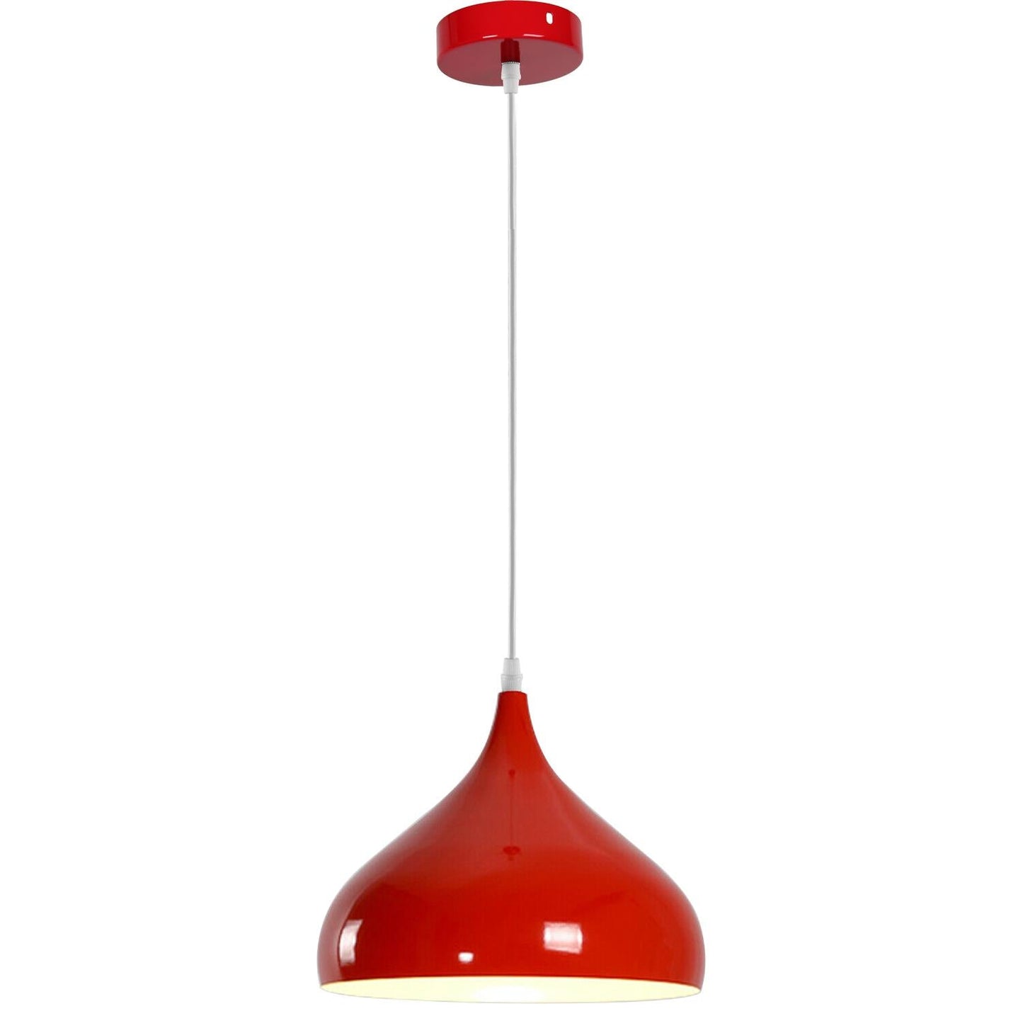 Modern Red Lighting Pendant Shade Metal Retro Bedroom Kitchen Modern Light Style Home~1435-0