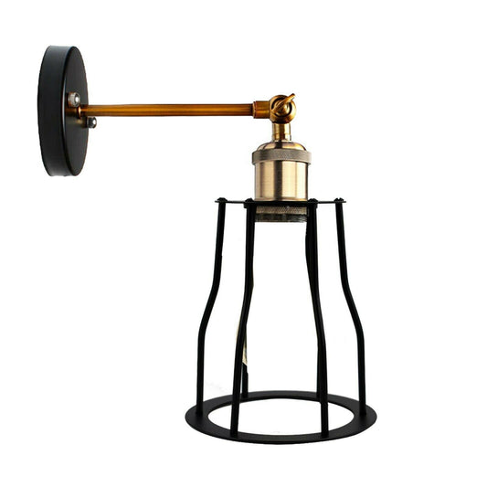 Morden Industrial Black Mug shape Wall Light Fitting Adjustable Indoor Wall Sconce For Bar, Cafe, Restaurant, Bedroom, Dining Room, Hallway~1172-0