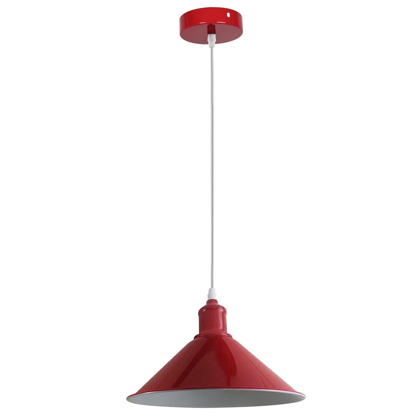 Modern Red Lighting Pendant Shade Metal Retro Bedroom Kitchen Modern Light Style Home~1435-33