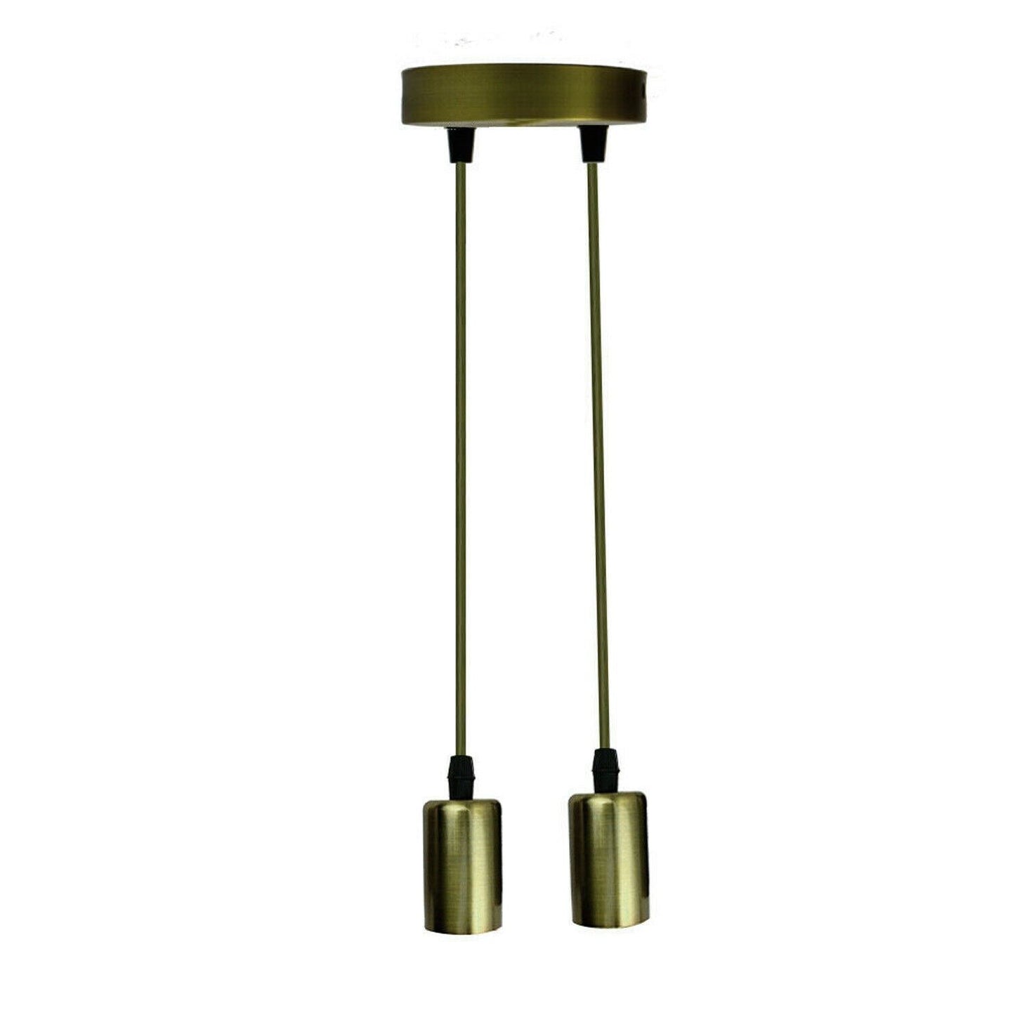 Ceiling Light Bulb Holder Pendant Light Metal E27 Light Bulb Holders for Living Room, Dining Room and Kitchen Island~1294-7