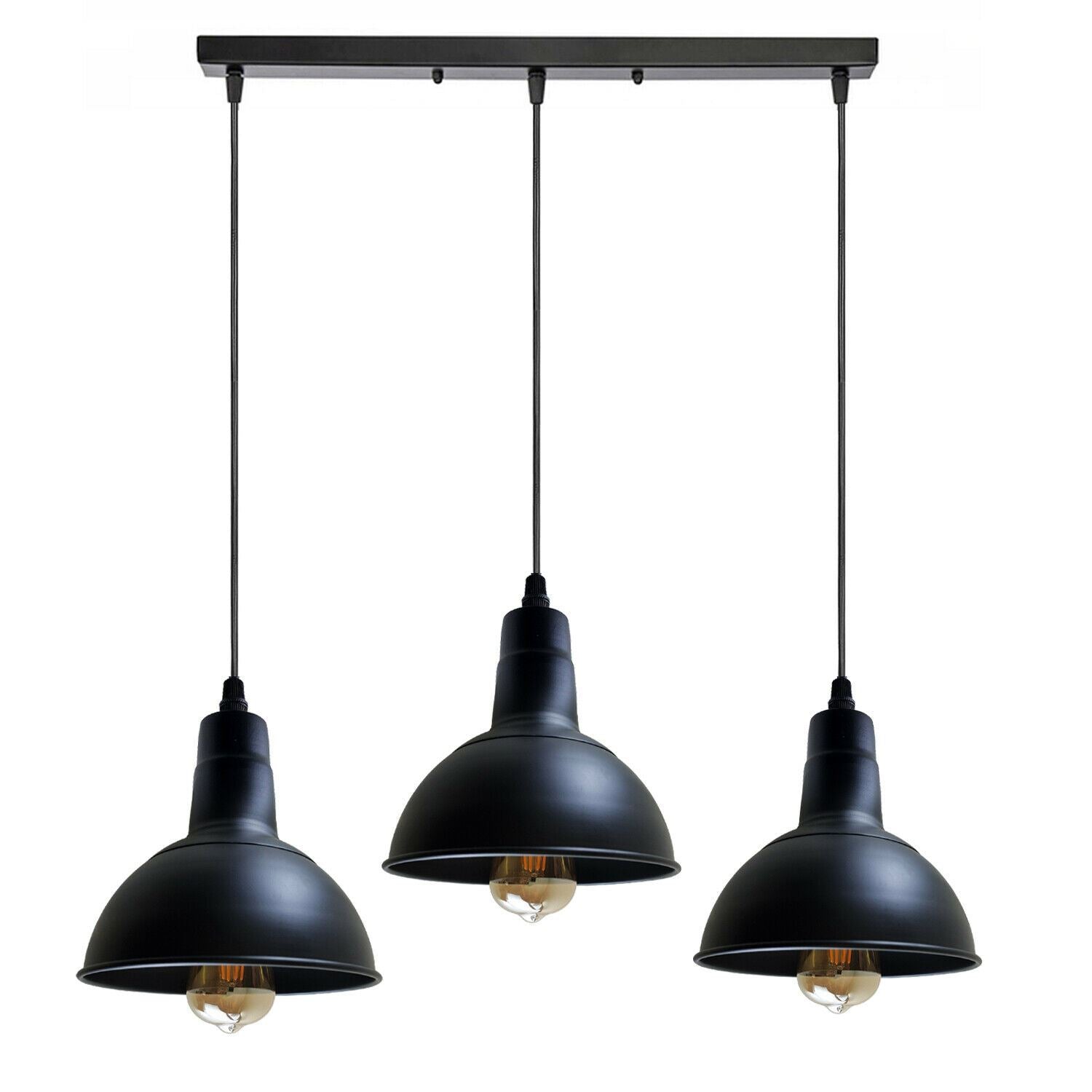 Retro Industrial Chandelier Ceiling Vintage Metal  Light Shade Pendant light~1134-3