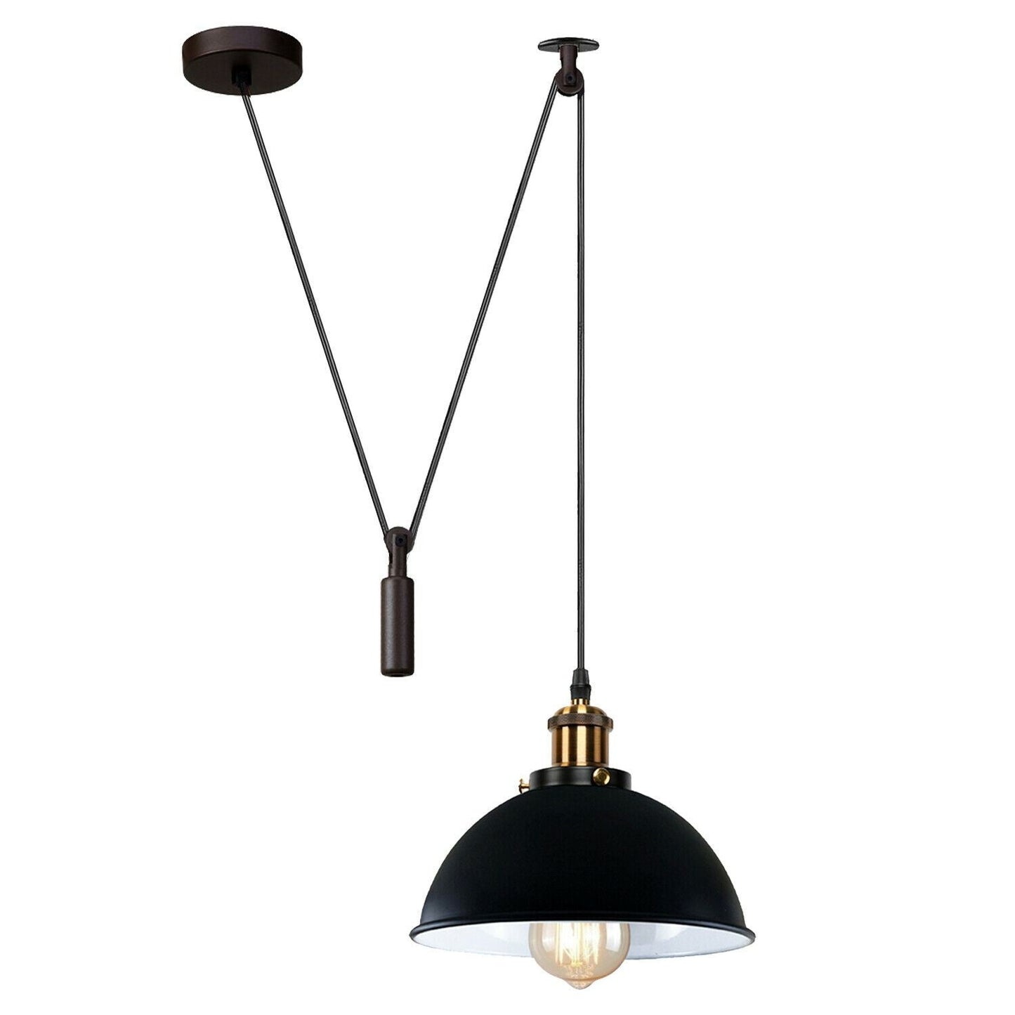 Retro Industrial Vintage Loft Adjustable Metal Pendant Ceiling Light~1133-0