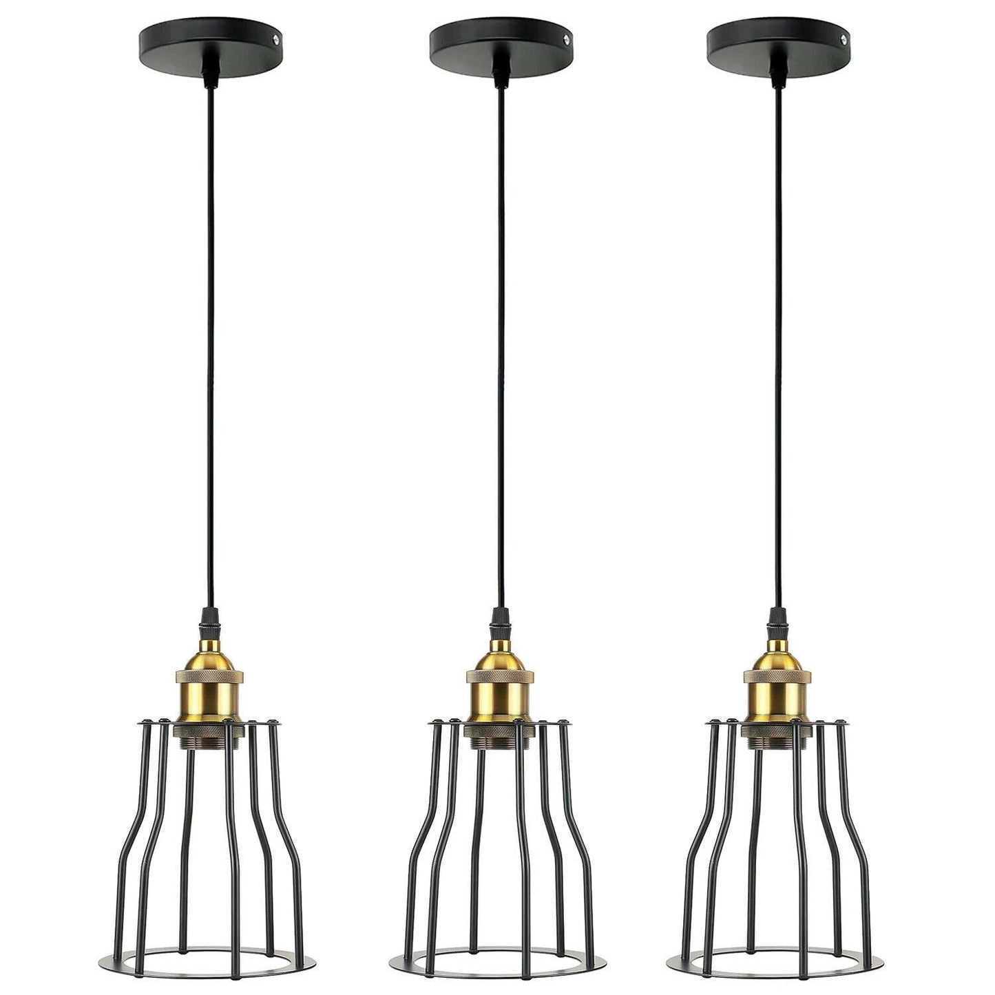 Vintage Industrial Modern Retro Loft Cage Ceiling Lamp Cage Pendant Lights~1417-5