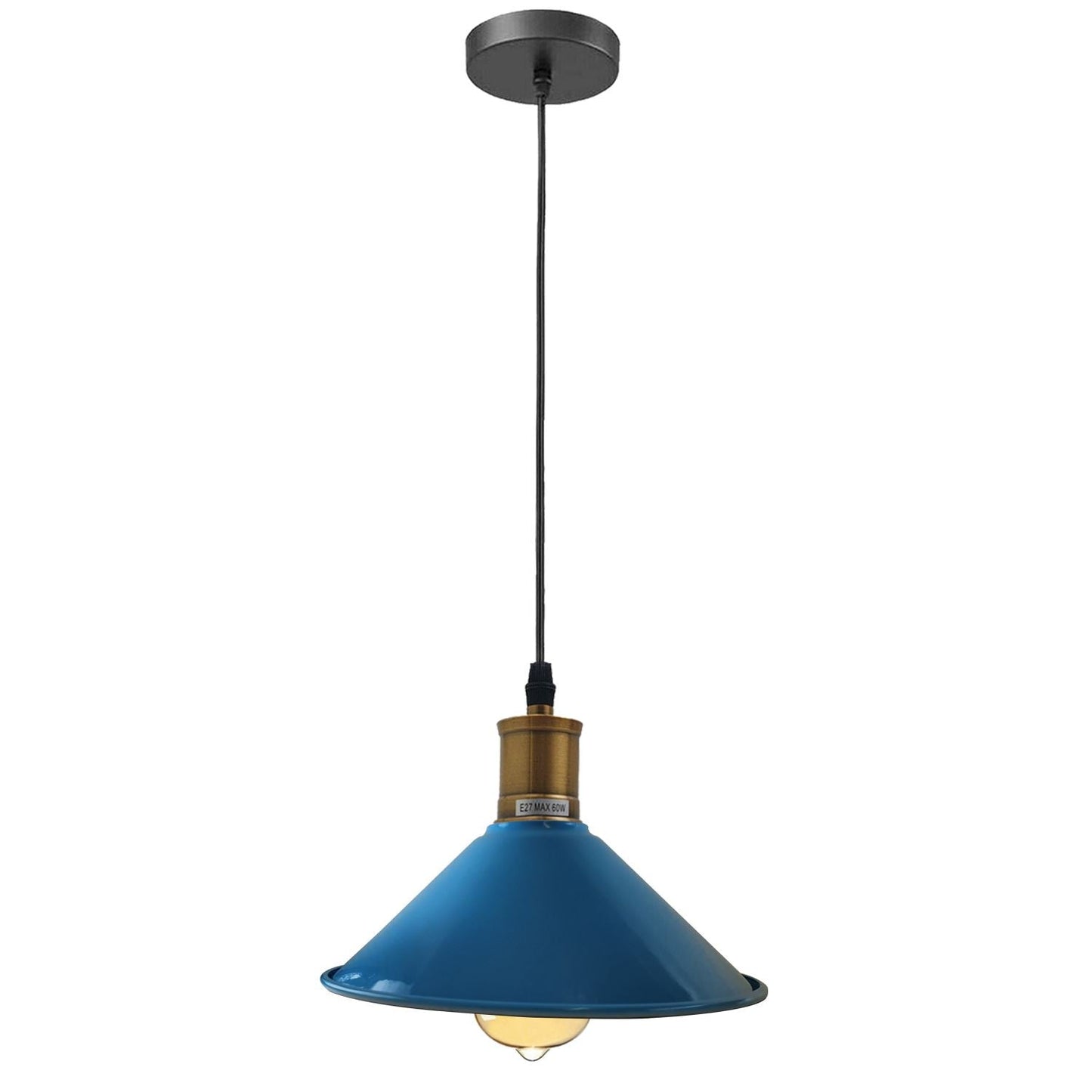 Vintage Industrial Ceiling Pendant Light Retro Loft Style Metal Shade Lamp~1420-1