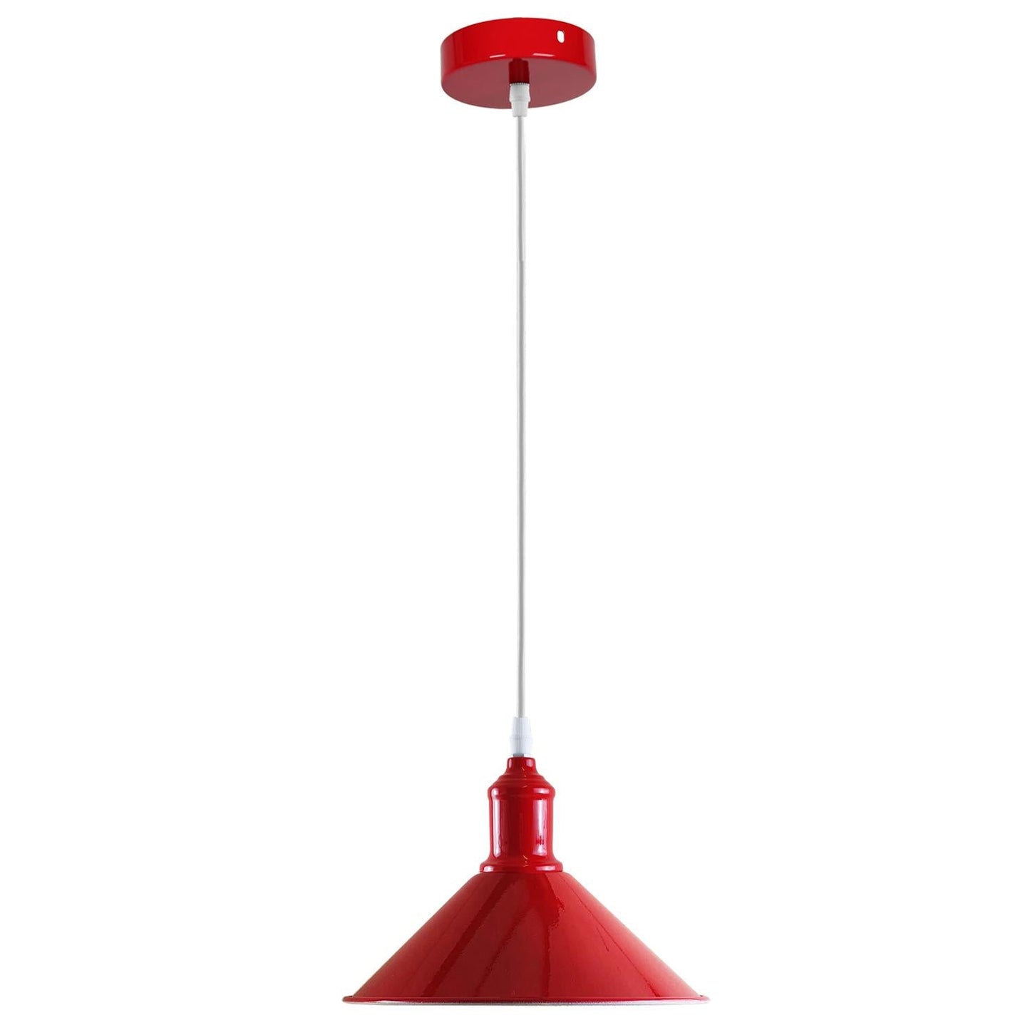 Modern Red Lighting Pendant Shade Metal Retro Bedroom Kitchen Modern Light Style Home~1435-6