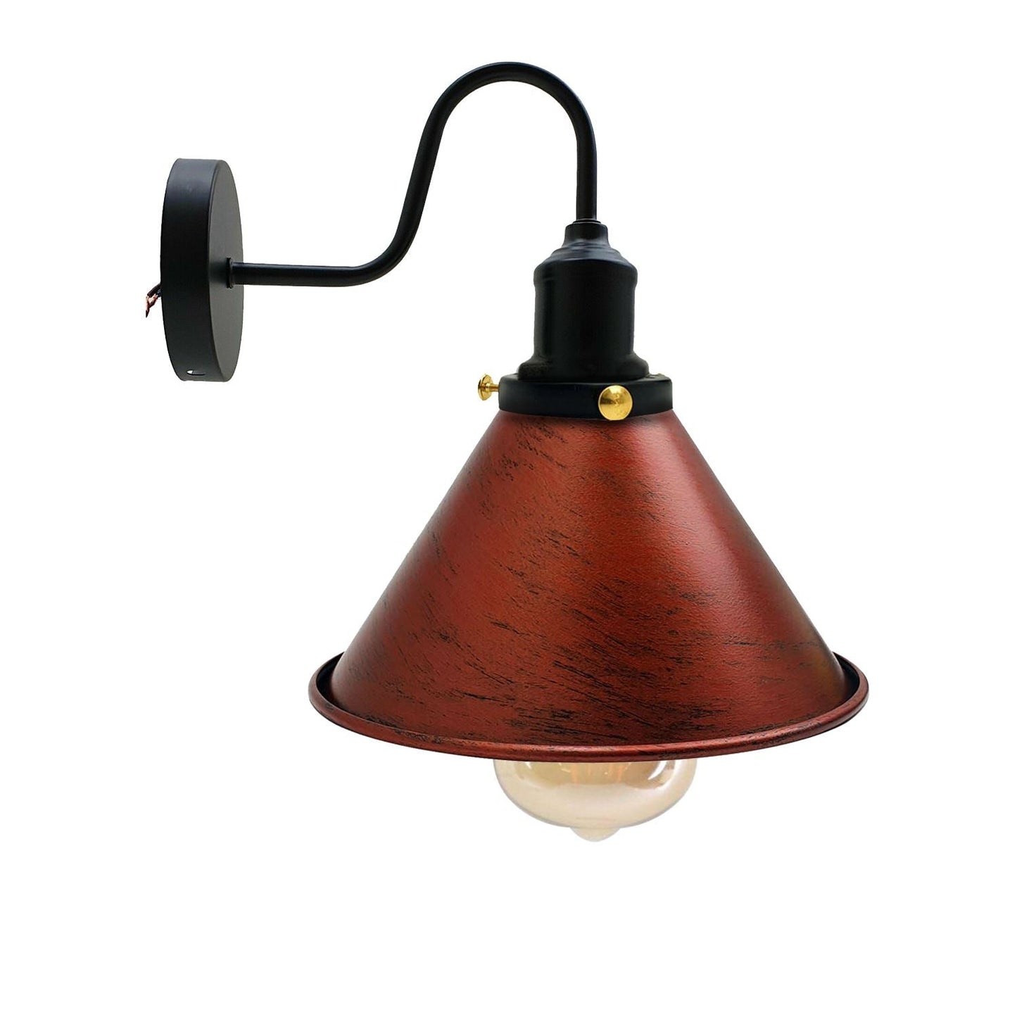 Industrial Metal Wall Light Fitting Vintage Cone shape Wall Sconce~3388-4