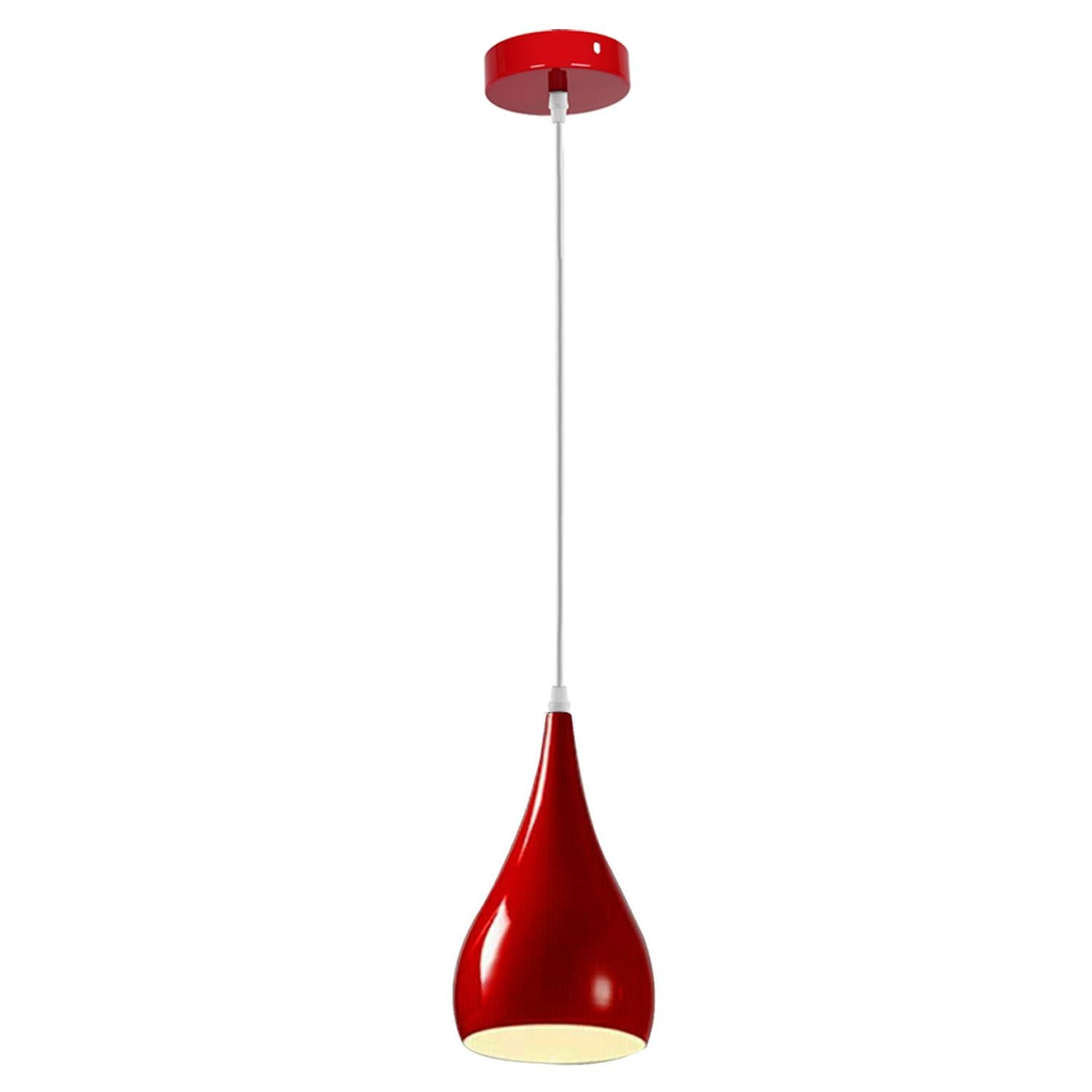 Modern Red Lighting Pendant Shade Metal Retro Bedroom Kitchen Modern Light Style Home~1435-4