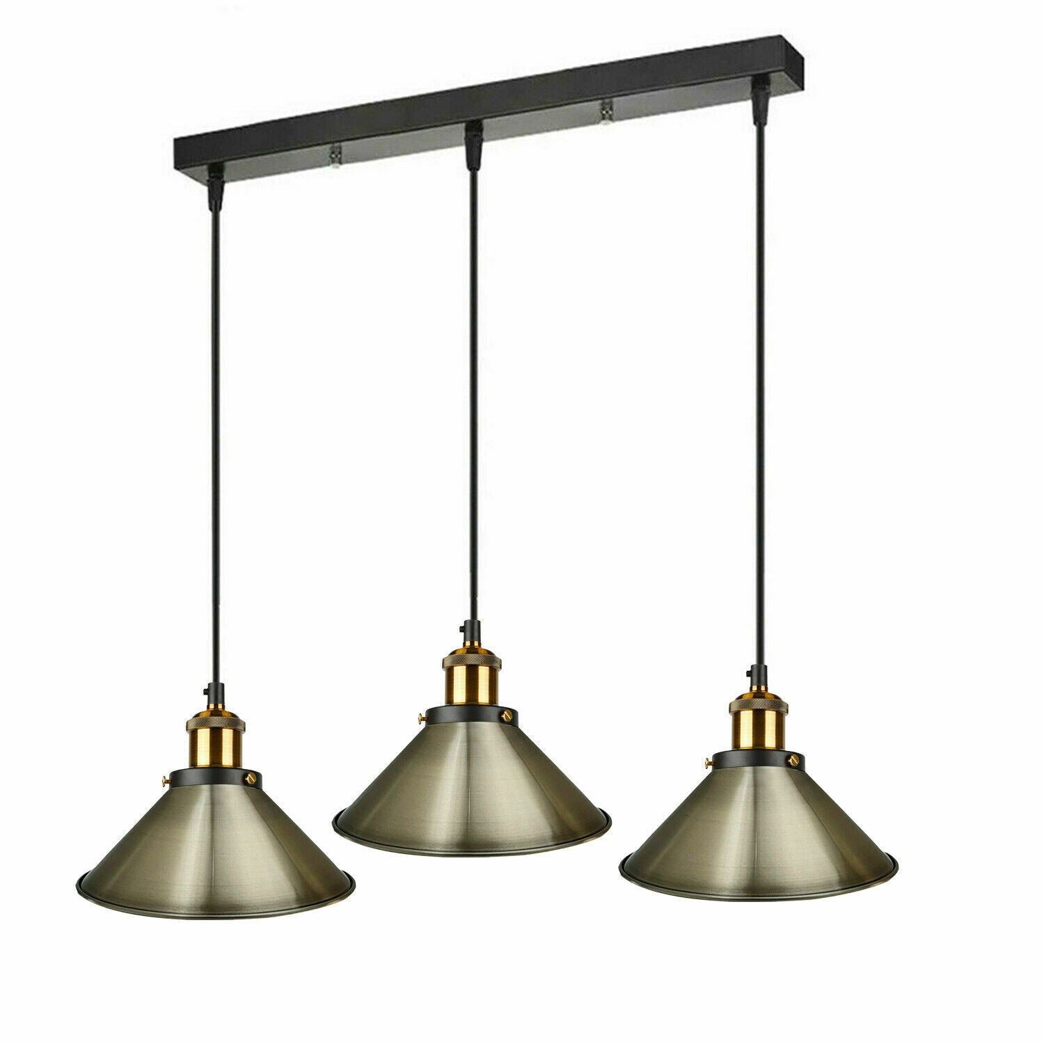 Ceiling Pendant Light Modern Style 3 Cluster Metal Lampshade Colour Light Shades~1323-2