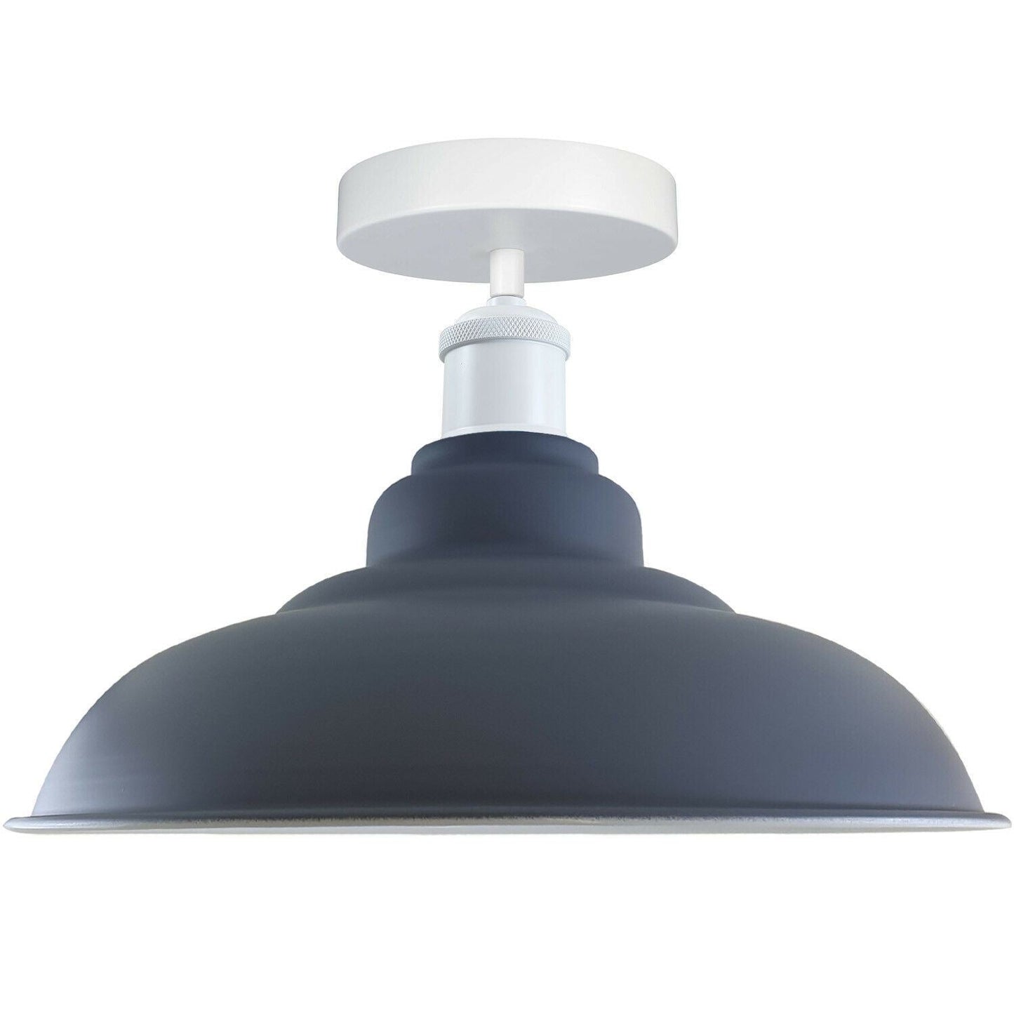 Modern Industrial Style Ceiling Light Fittings Metal Flush Mount Bowl Shape Shade Indoor Lighting, E27 Base~1192-1