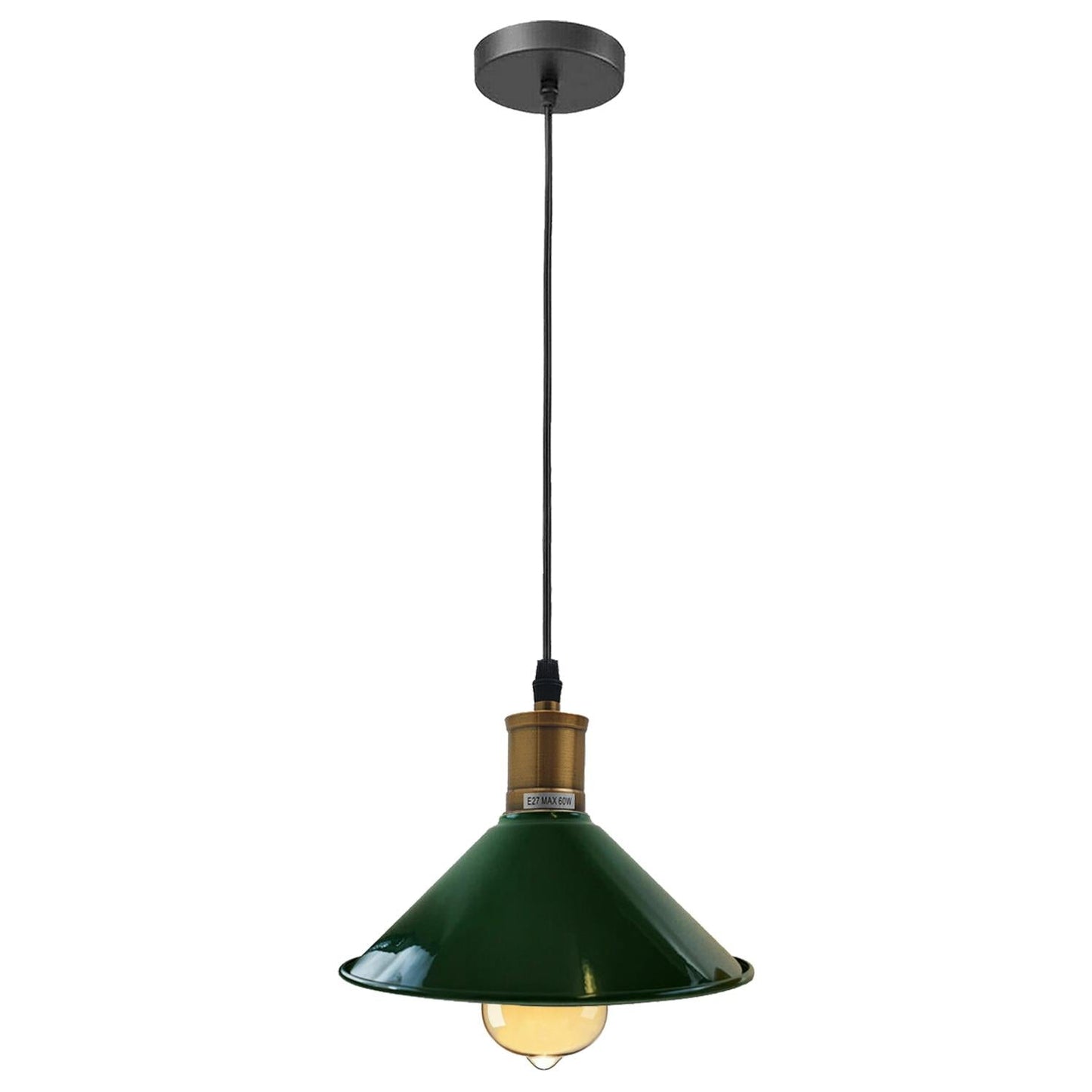 Vintage Industrial Ceiling Pendant Light Retro Loft Style Metal Shade Lamp~1420-3