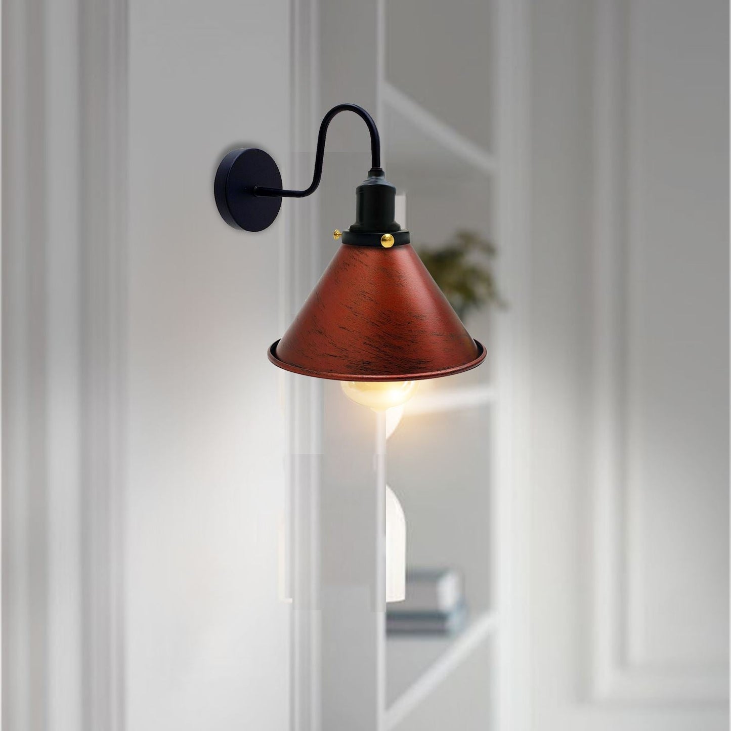 Industrial Metal Wall Light Fitting Vintage Cone shape Wall Sconce~3388-29