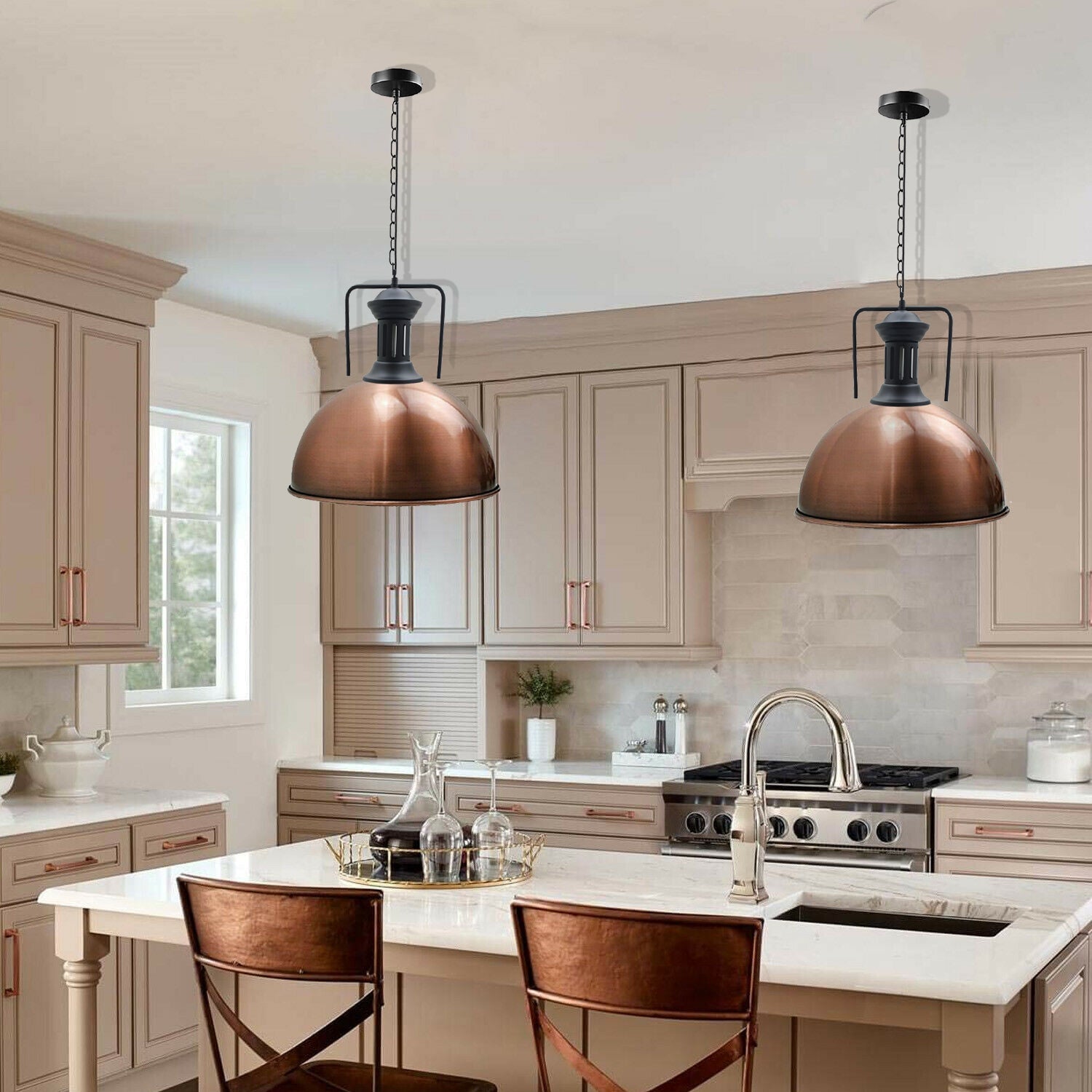 Modern Fashion Industrial Metal Shade Loft Cafe Pendant Light FREE bulb Ceiling Lamp New~2255-4