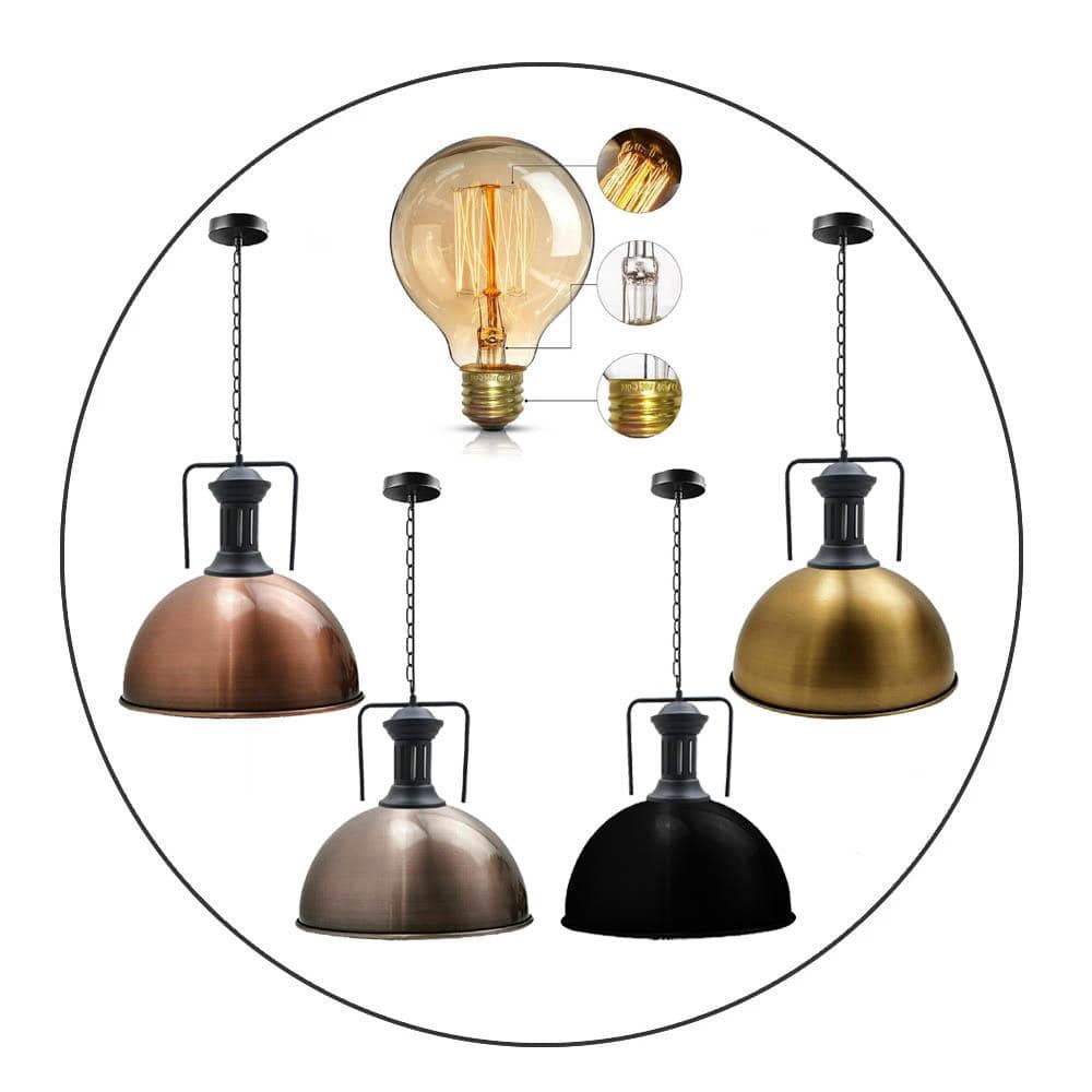 Modern Fashion Industrial Metal Shade Loft Cafe Pendant Light FREE bulb Ceiling Lamp New~2255-5