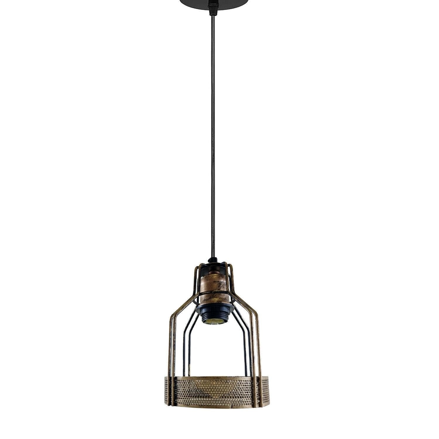 Vintage Retro Industrial Ceiling Pendant Living Room Kitchen Indoor Hanging Lamp Bird Cage Lighting~1202-22