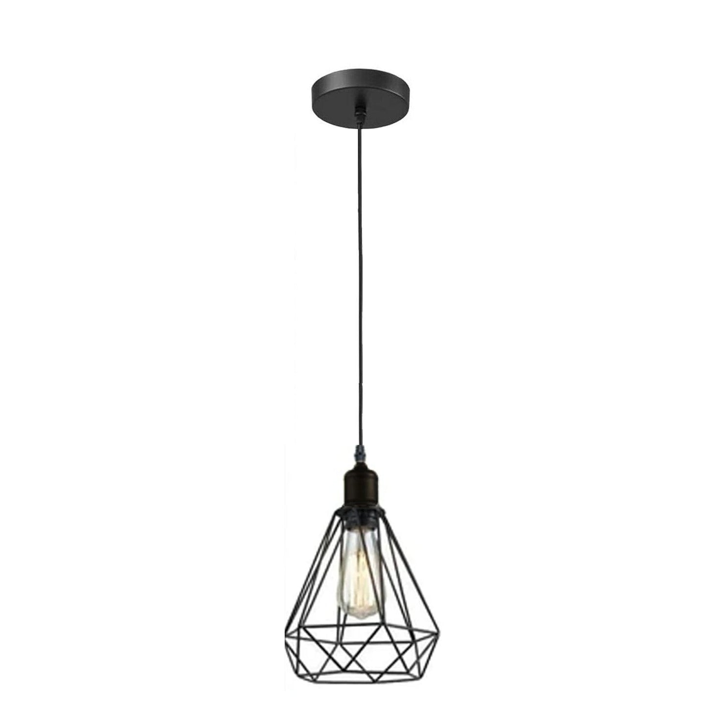 Vintage Industrial Retro Suspended 3 Head Ceiling Pendant Light Lampshade Light~2063-6