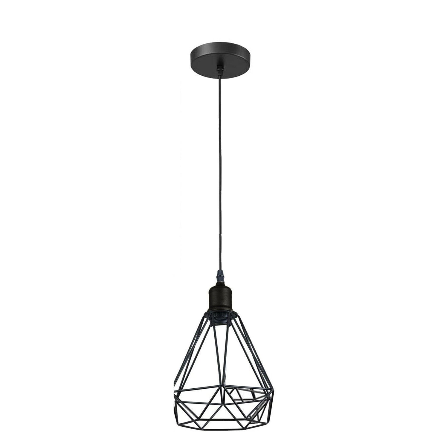 Vintage Industrial Retro Suspended 3 Head Ceiling Pendant Light Lampshade Light~2063-7