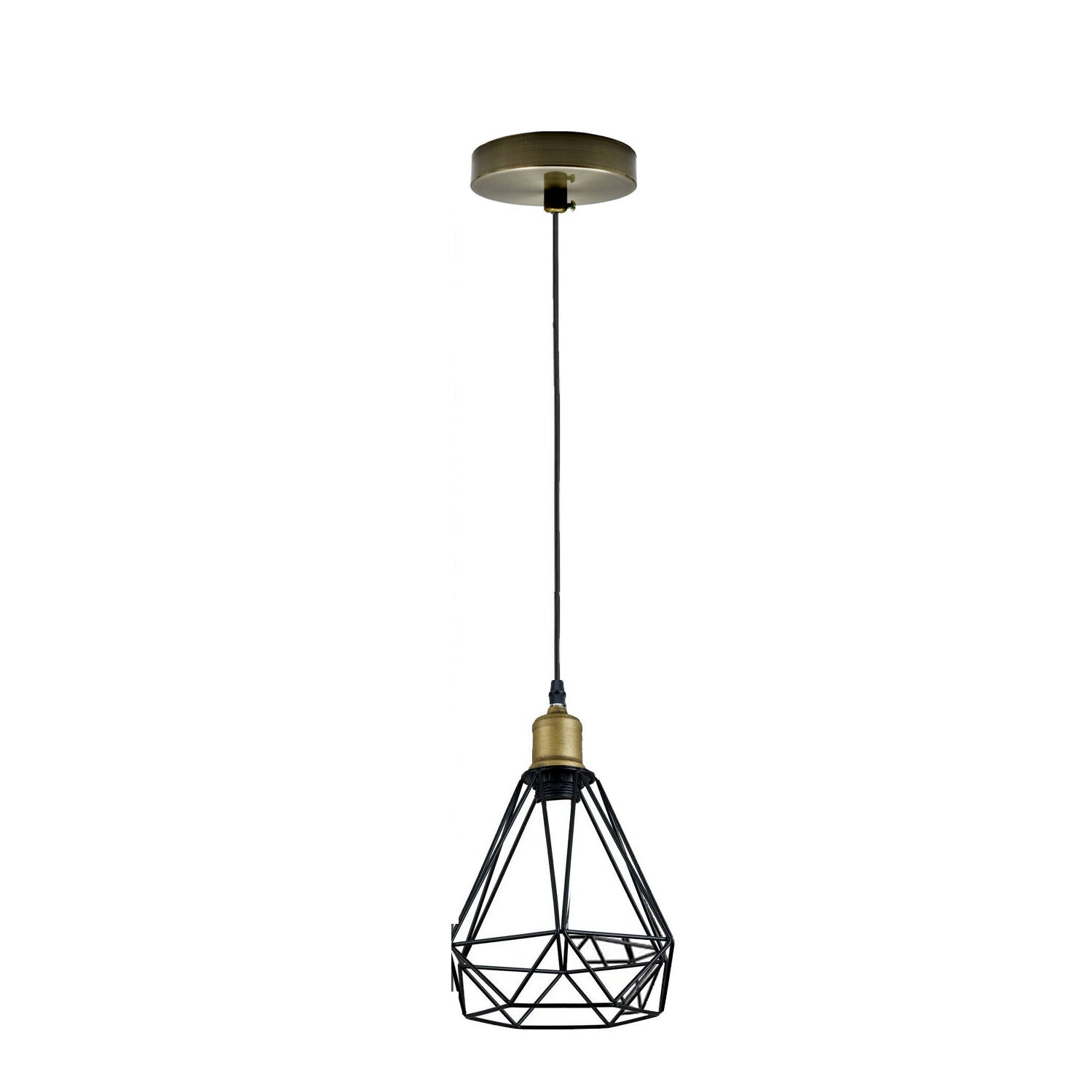 Vintage Industrial Retro Suspended 3 Head Ceiling Pendant Light Lampshade Light~2063-19