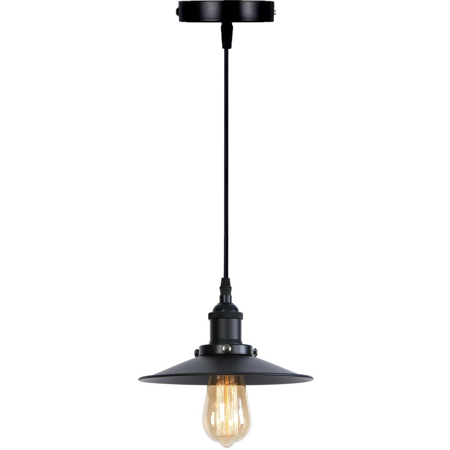 Vintage Industrial Metal Ceiling Pendant Light Shade Modern Hanging Retro Light~2166-6