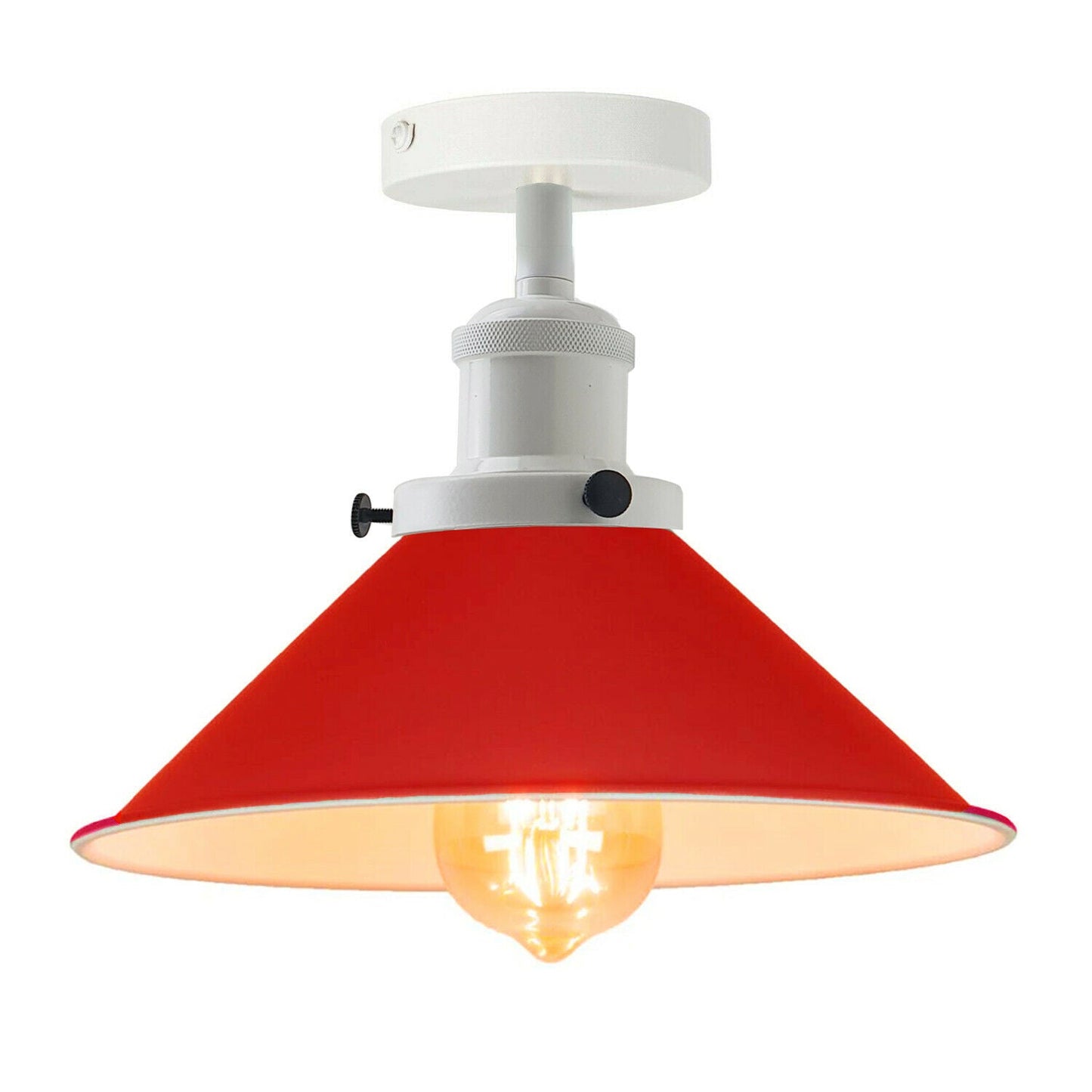 Modern Industrial Vintage Style Ceiling Light Fittings Metal Flush Mount Shade~2144-18