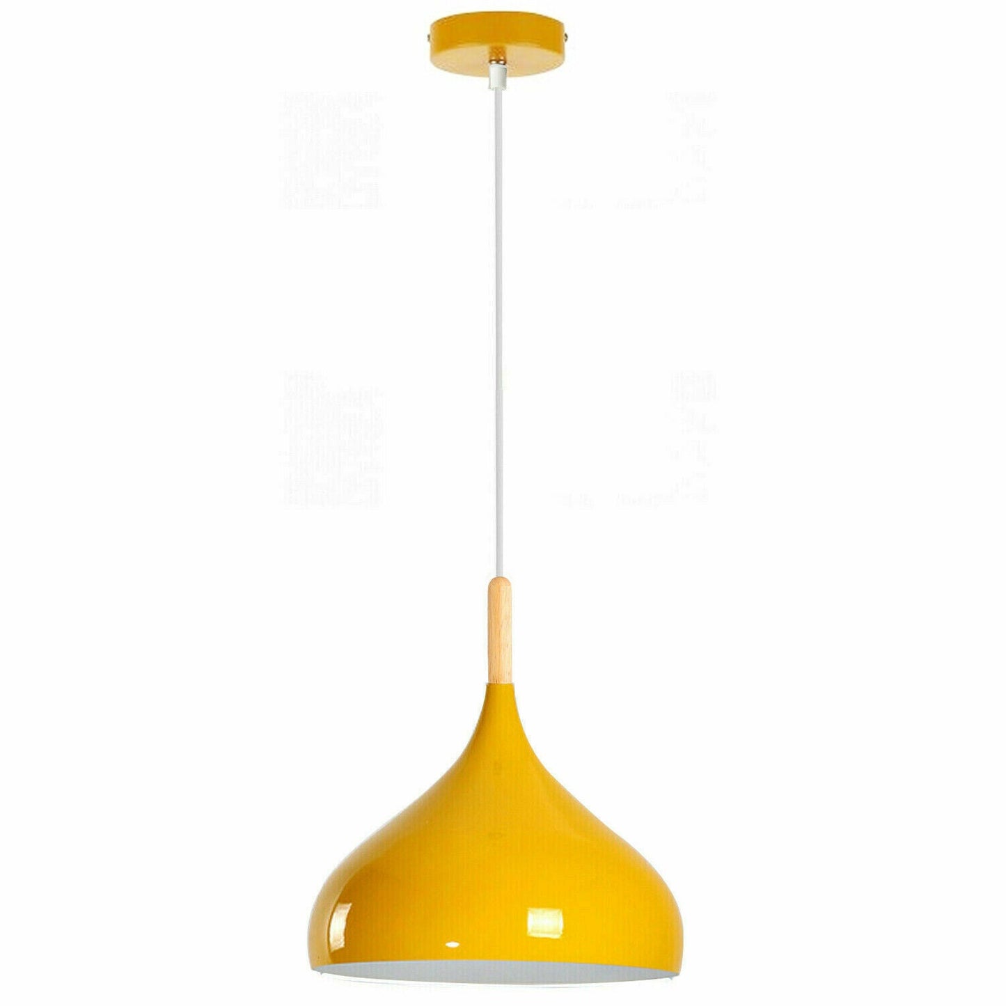 Vintage Industrial Metal Ceiling Yellow Hanging Pendant Shade~2507-2