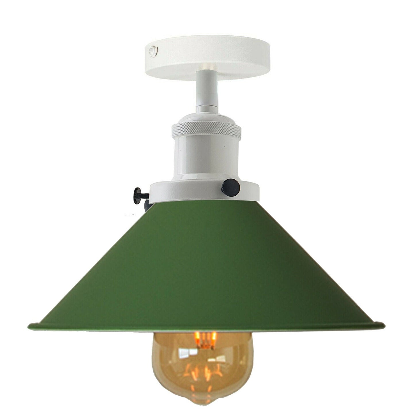 Modern Industrial Vintage Style Ceiling Light Fittings Metal Flush Mount Shade~2144-12