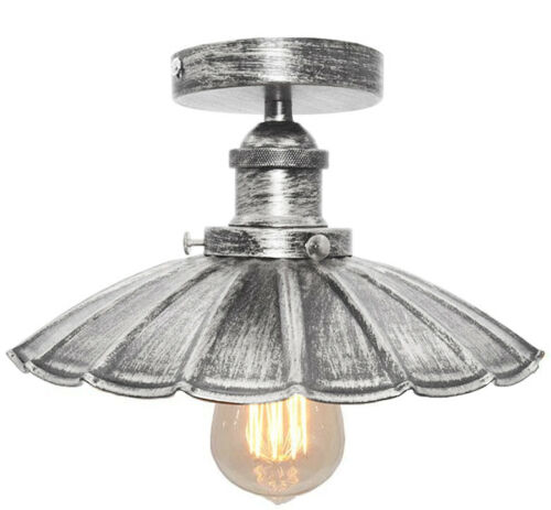 Vintage Retro Industrial Flush Mount Farmhouse Ceiling Light Shade chandelier UK~2225-4