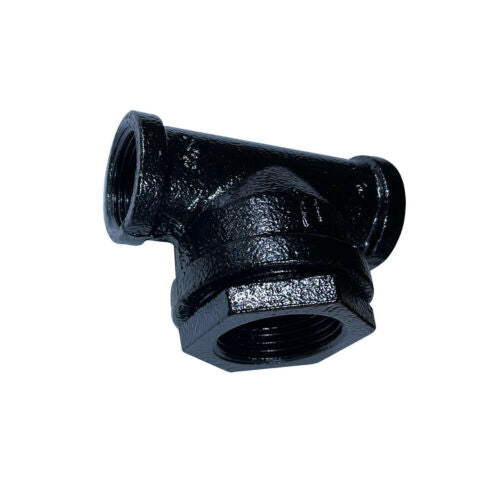 3/4 BSP MALLEABLE iron pipe BLACK Painted STEAM PUNK Cast Iron pipe fitting~3641-10